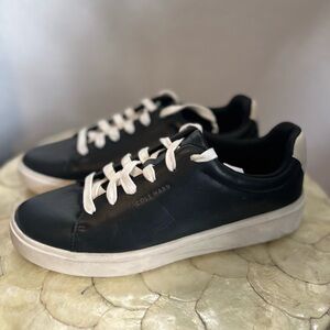 Cole Haan Crosscourt Traveler Women's 9.5  Shoes Black Leather Lace Up Casual